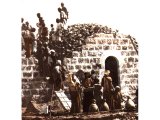 When Nehemiah was building Jerusalem everyone assisted. The construction of an Arab village home is a labour for the community.